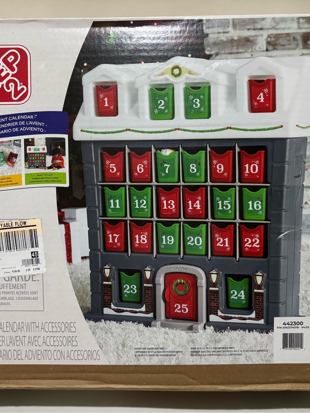 Festive Red and Green Holiday Advent Calendar